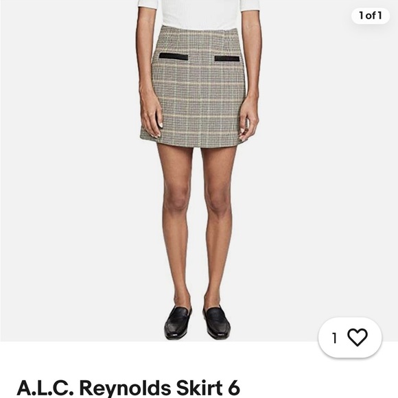 A.L.C. “Reynolds” Plaid Mini Skirt Size 2 New Without Tags! - Picture 3 of 11